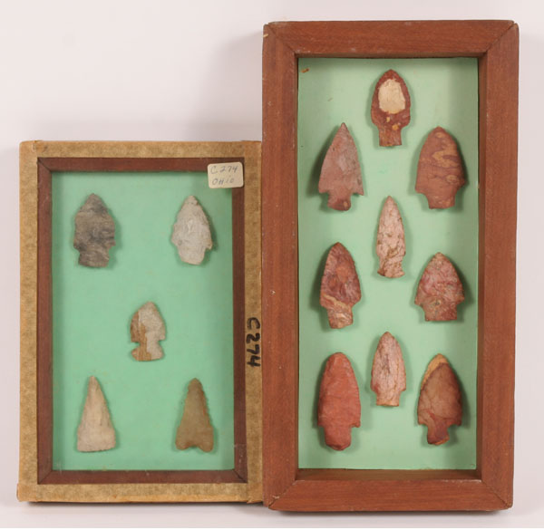 Two frames, one with 9 arrowheads