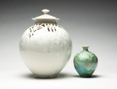 TWO FRANK NEEF SIGNED CERAMIC