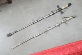 TWO FRATERNAL SWORDS. Includin