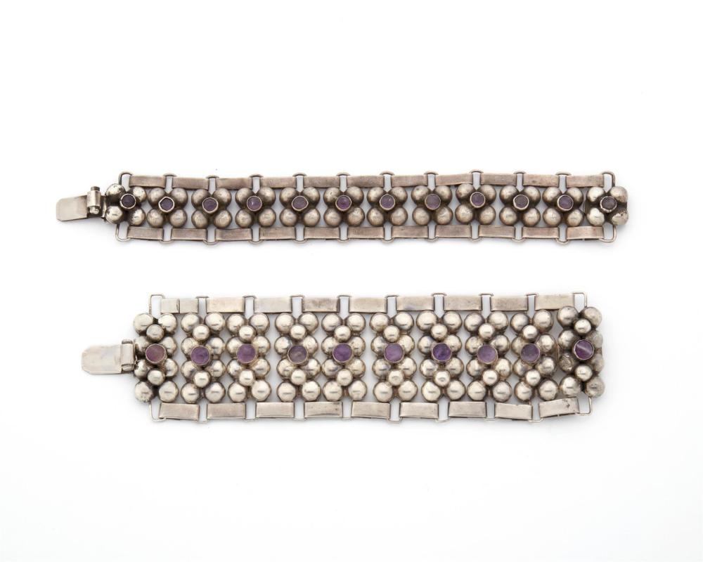 TWO FRED DAVIS SILVER AND