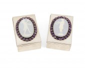TWO FRED DAVIS STERLING SILVER