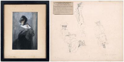 Two Frederic Gruger drawings