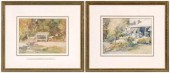 Two Frederic Gruger watercolor