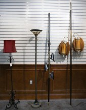 TWO FREESTANDING FLOOR LAMPS A