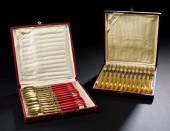 Two French Art Deco Cased Gilt