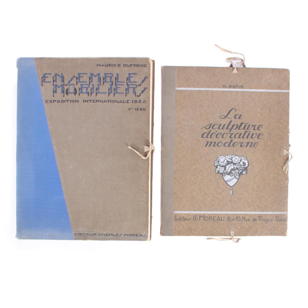 TWO FRENCH ART DECO DESIGN BOOKS;