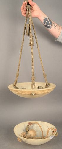 TWO FRENCH ART DECO STYLE HANGING