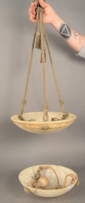 TWO FRENCH ART DECO STYLE HANG