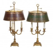 TWO FRENCH BOUILLOTTE TABLE LA