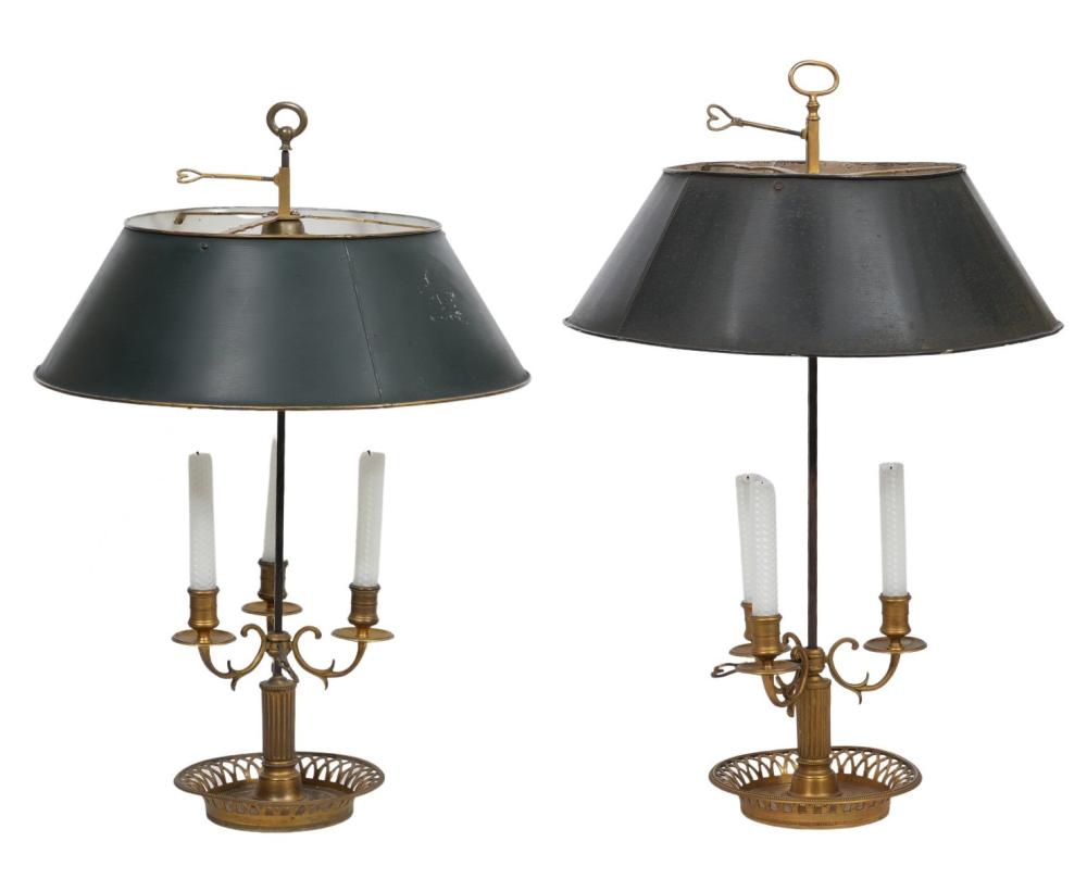 TWO FRENCH BOULLETE TABLE