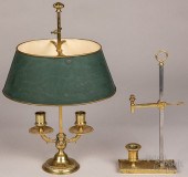 TWO FRENCH BRASS BOUILLOTTE LA