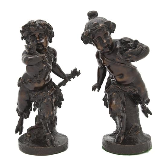 Two French Bronze Figures After