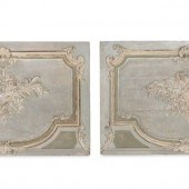 Two French Carved and Painted