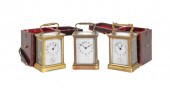 Two French cased carriage cloc