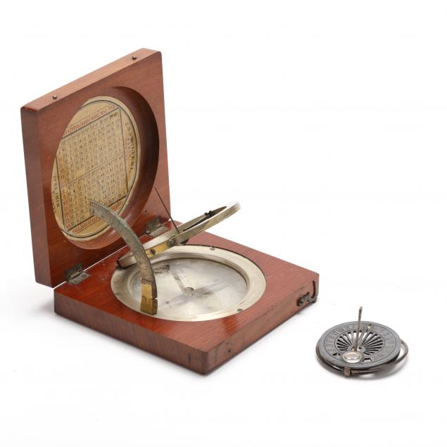 TWO FRENCH COMPASSES, MOLTENI