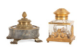 TWO FRENCH EMPIRE STYLE BRONZE