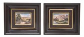 *Two French Enameled Copper Pl