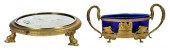 TWO FRENCH GILT BRONZE TABLE O