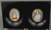 Two French miniature portraits