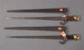 Two French Model 1874 Epee swo