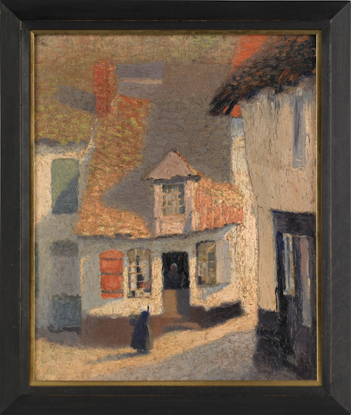 Two French oil on board