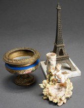 TWO FRENCH PORCELAIN CABINET A