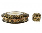 TWO FRENCH PORCELAIN DRESSER B