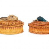 Two French Porcelain Game Ture