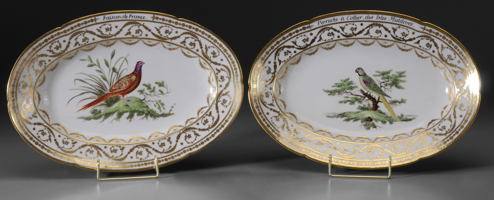 Two French Porcelain Serving Plates