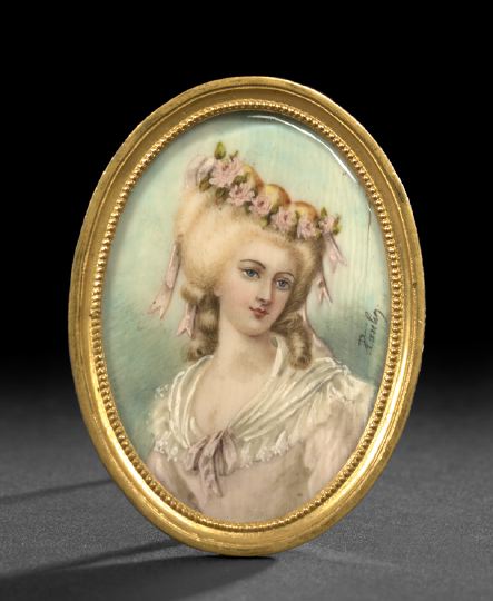 Two French Portrait Miniatures, 