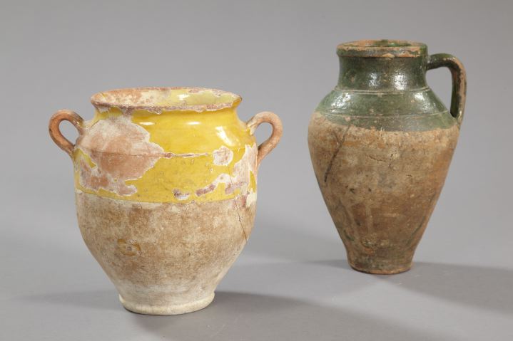 Two French Provincial Confit Jars,