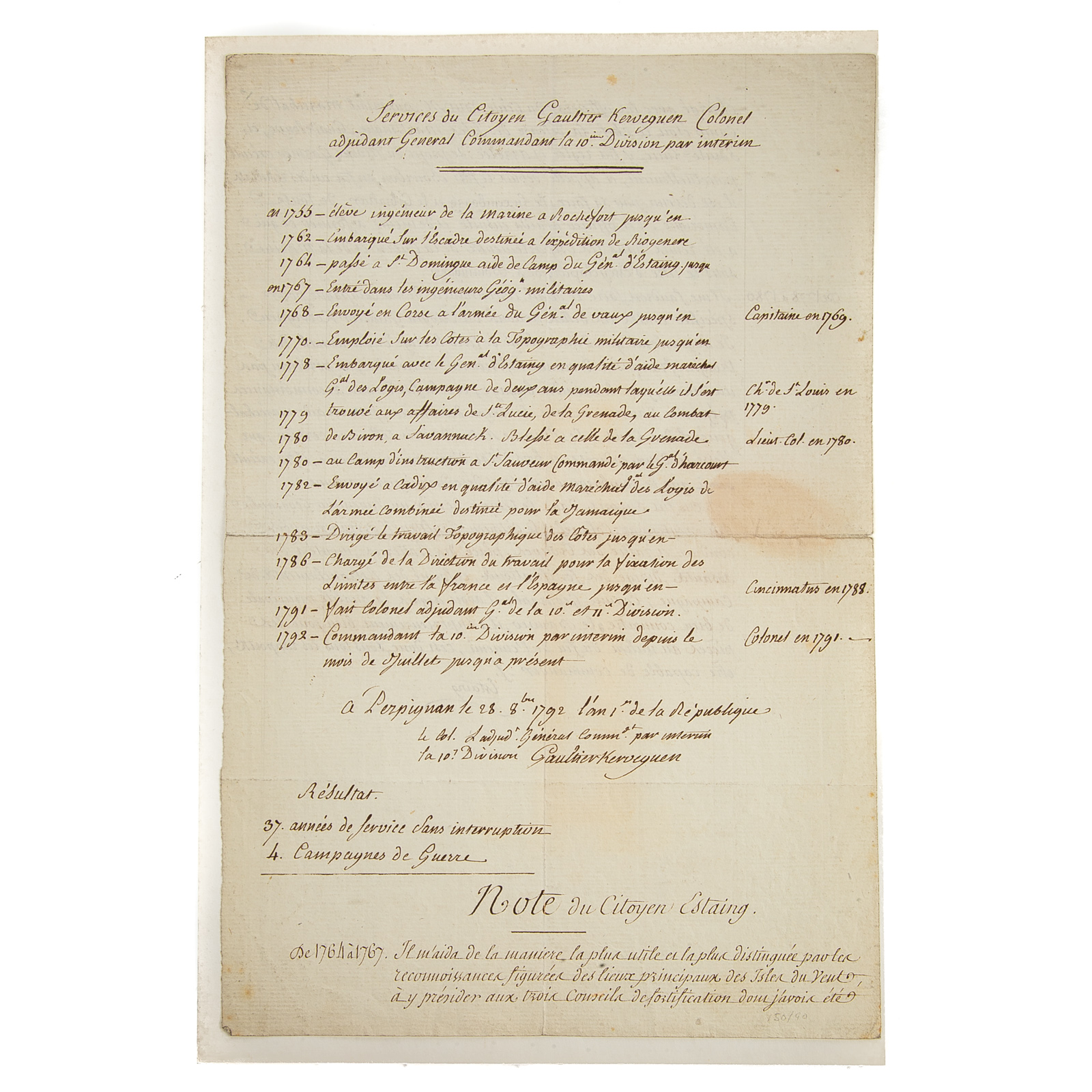 TWO FRENCH REVOLUTIONARY WAR