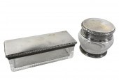 TWO FRENCH SILVER-MOUNTED & CO
