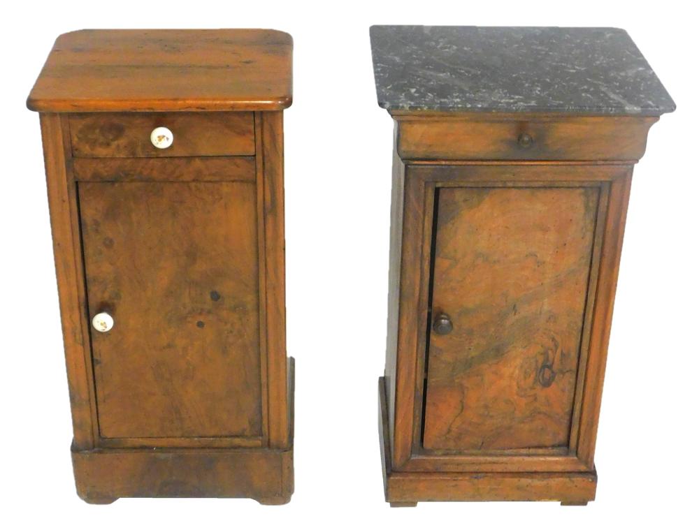 TWO FRENCH STYLE STANDS, ONE WITH
