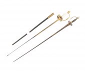 TWO FRENCH SWORDS, AN EPEE & A