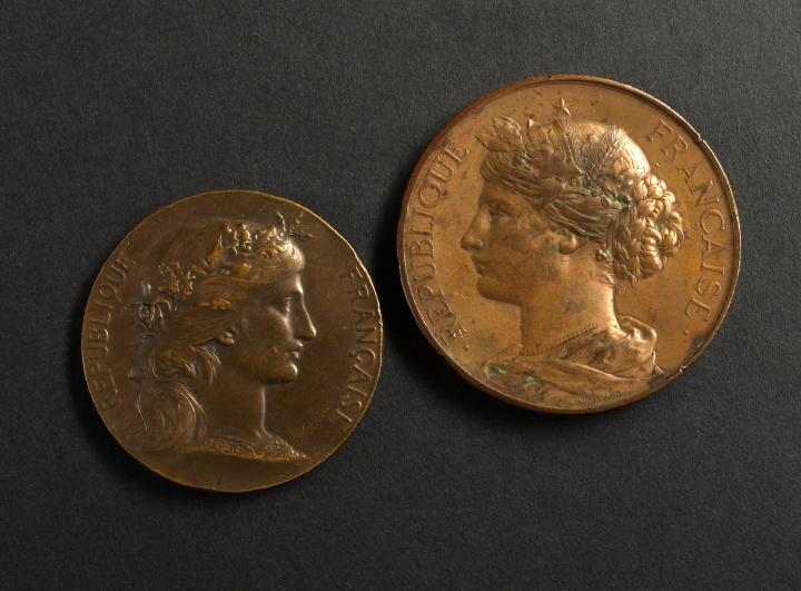Two French Third Republic Bronze