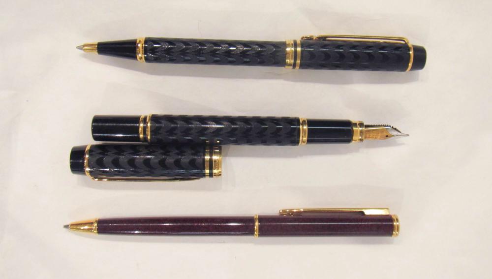 TWO FRENCH WATERMAN PENS AND A