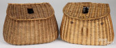 TWO FRENCH WEAVE CENTER HOLE C