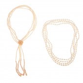 TWO FRESH WATER PEARL NECKLACE