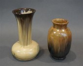 TWO FULPER FLAMBé GLAZED VASES