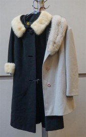TWO FUR LINED THREE QUARTER LE