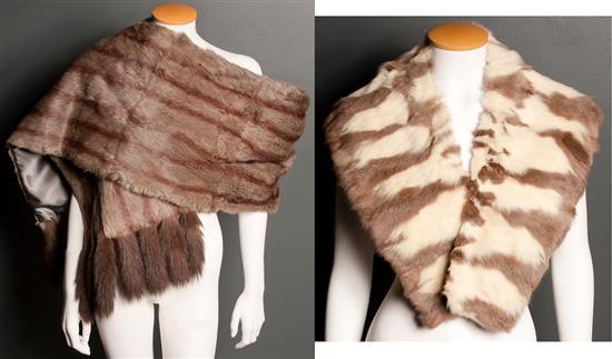 Two fur stoles