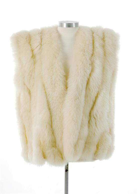 Two fur vests alpaca fur vest by