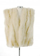 Two fur vests alpaca fur vest