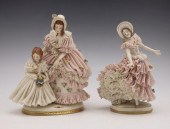 TWO FURSTENBERG LACY FIGURINES