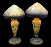 TWO GALLE STYLE CAMEO GLASS BO