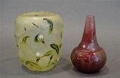 TWO GALLé VASES (ONE WITH CRAC