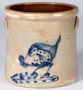 TWO GALLON STONEWARE CROCK, 19