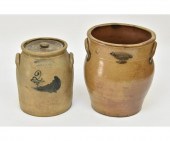 Two gallon stoneware crock sig