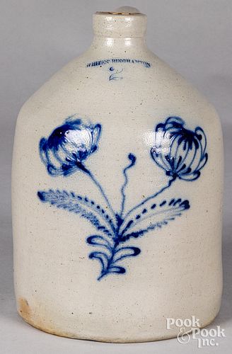 TWO GALLON STONEWARE JUG, 19TH